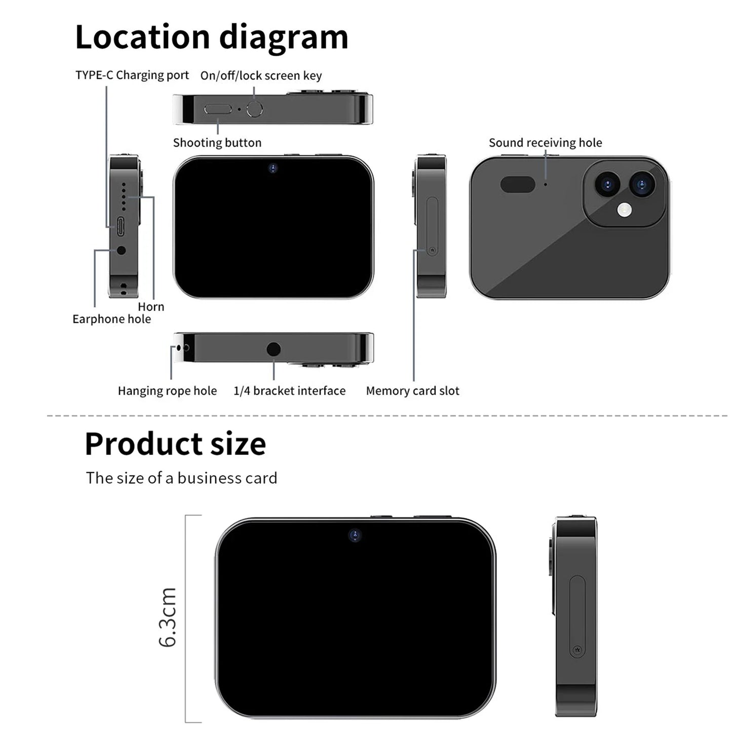 64MP 4K Digital Camera with Touchscreen