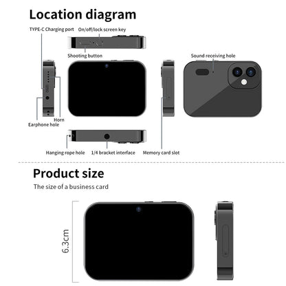 64MP 4K Digital Camera with Touchscreen